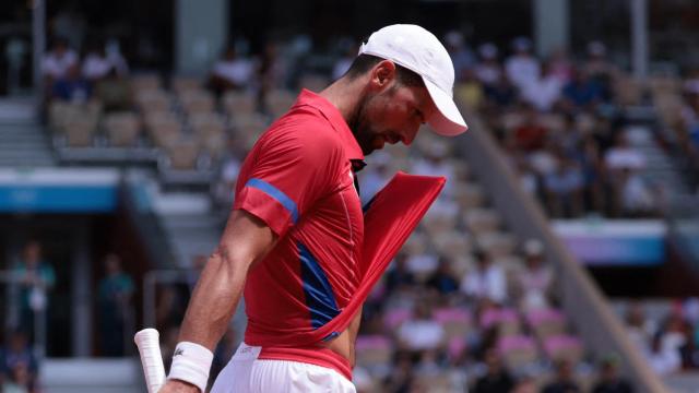 Novak Djokovic, durante el torneo individual de tenis de los JJOO de París 2024