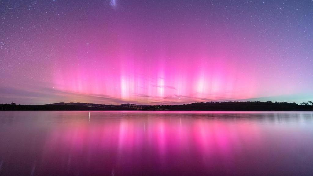 Imagen de una aurora boreal.