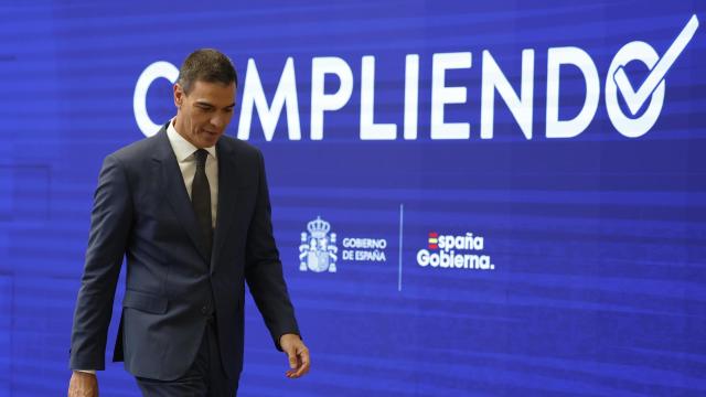 El presidente del Gobierno, Pedro Sánchez, tras terminar este miércoles el balance del curso político.