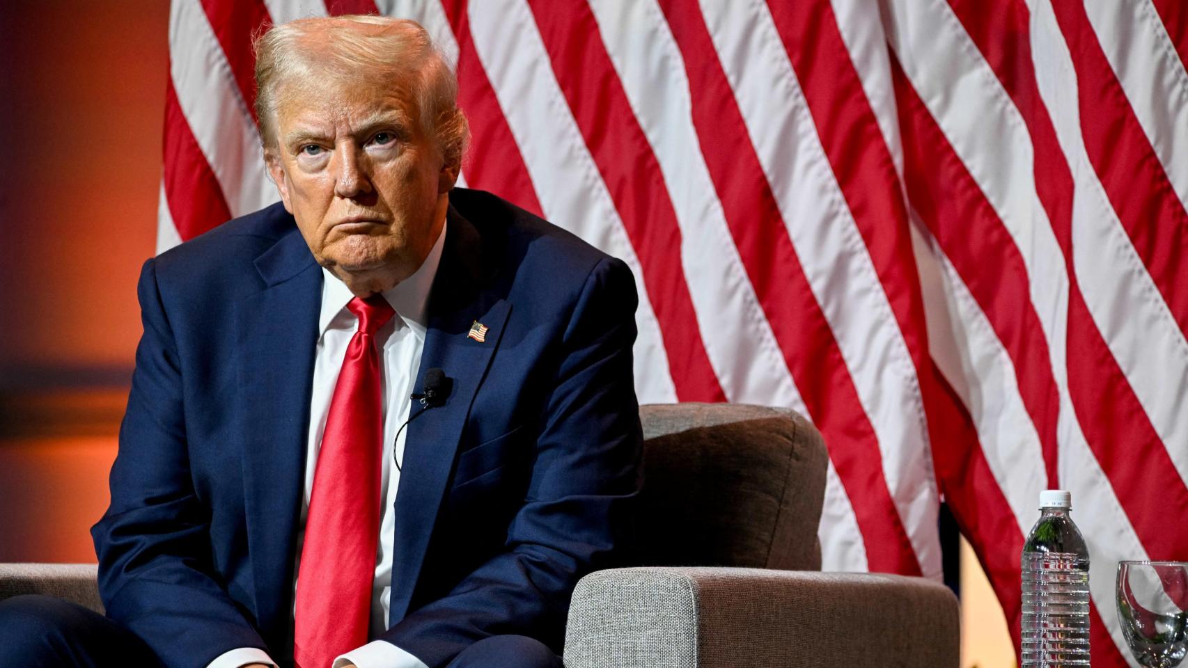 Donald Trump, durante la convención de la Asociación Nacional de Periodistas Afroamericanos (NABJ), en Chicago.