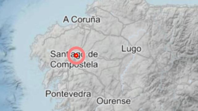 Registrado un terremoto de magnitud 2 en Santiago de Compostela.