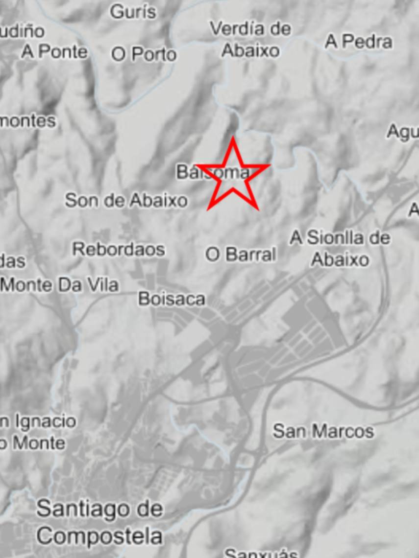 Temblor registrado en Santiago.