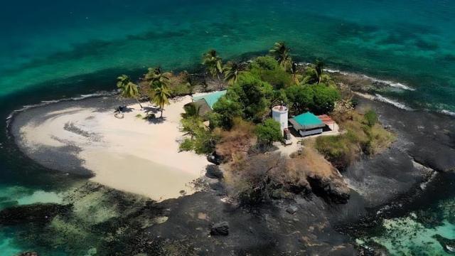 Vista aérea de la isla de Nosy Vorona, en Madagascar.