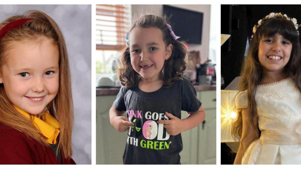 Elsie Dot Stancombe, Bebe King y Alice Dasilva Aguiar, las tres niñas asesinadas este lunes en Reino Unido.