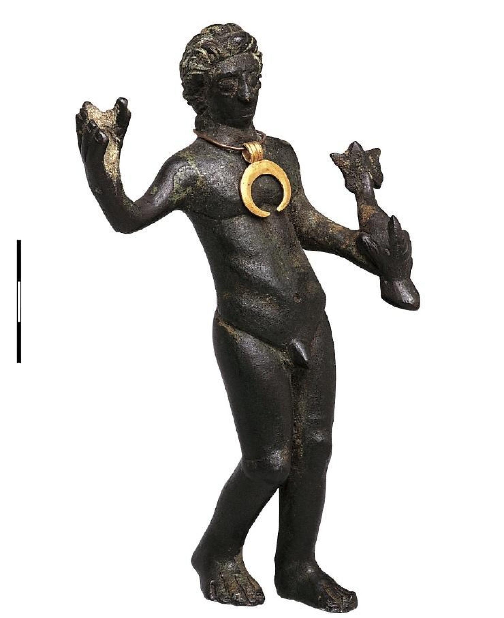 Estatua del 'Neptuno Cántabro' encontrado en Pico Cueto.