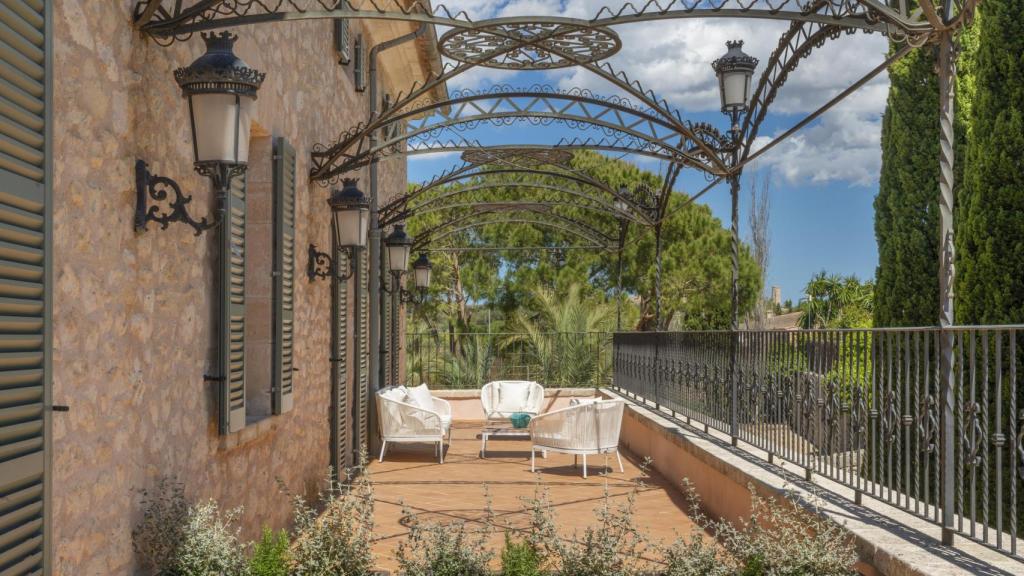 La terraza de una de las suites del hotel.