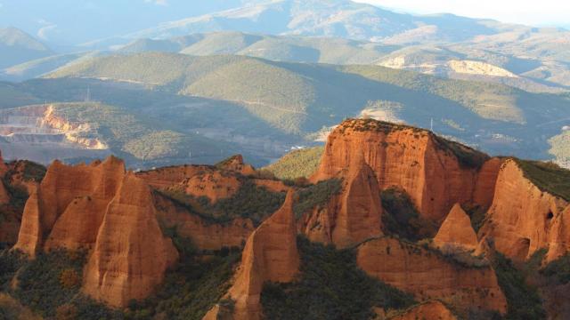 Imagen aérea de Las Médulas