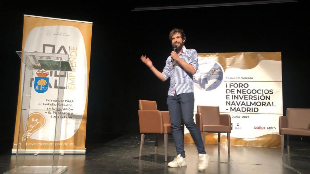 El CEO de la startup, en una intervención en un evento sobre emprendedores e innovación.