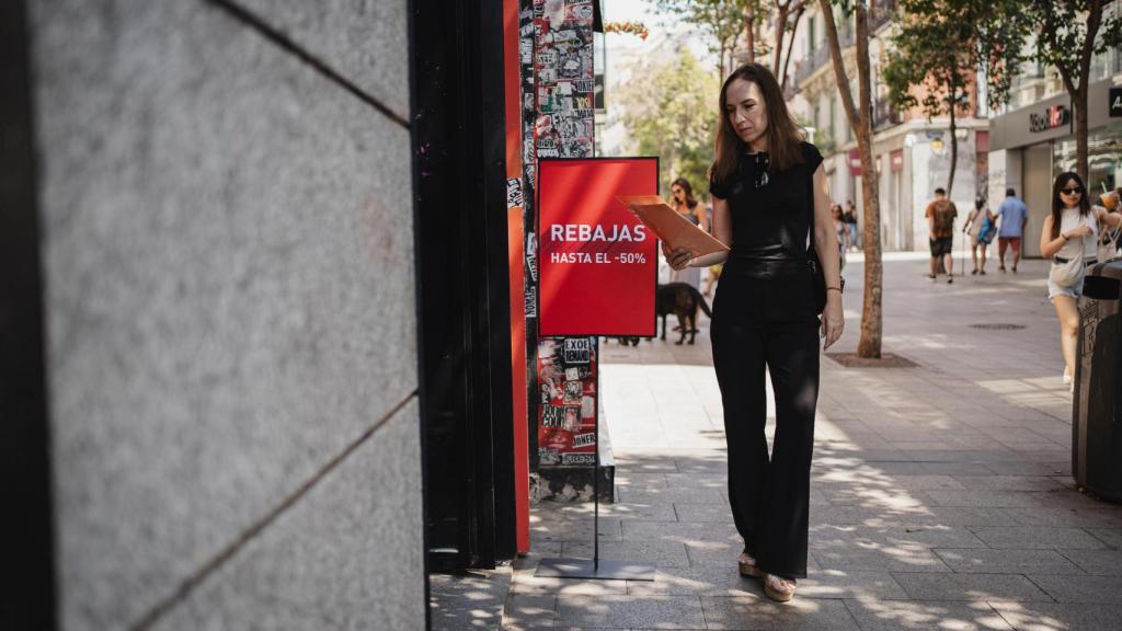 La periodista, en su búsqueda de trabajo.