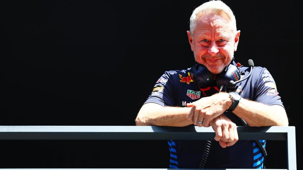 Jonathan Wheatley, en el muro de Red Bull F1