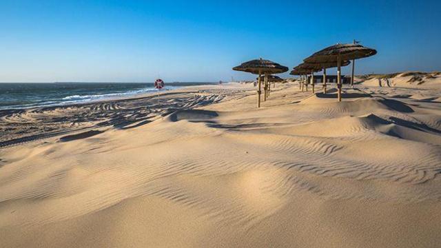 Playa de Costa Nova, en Aveiro