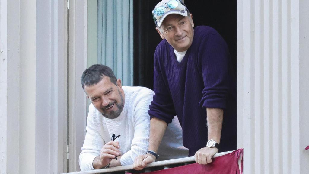 Antonio y Javier Banderas en la Semana Santa de Málaga 2024.