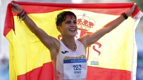 La andaluza María Pérez tras hacerse con la plata en 20 kms marcha.