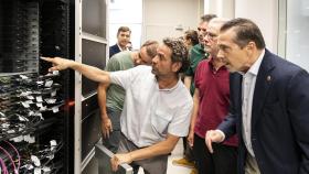 El rector de la UPV, José E. Capilla, durante la presentación Sirius, el nuevo superordenador español