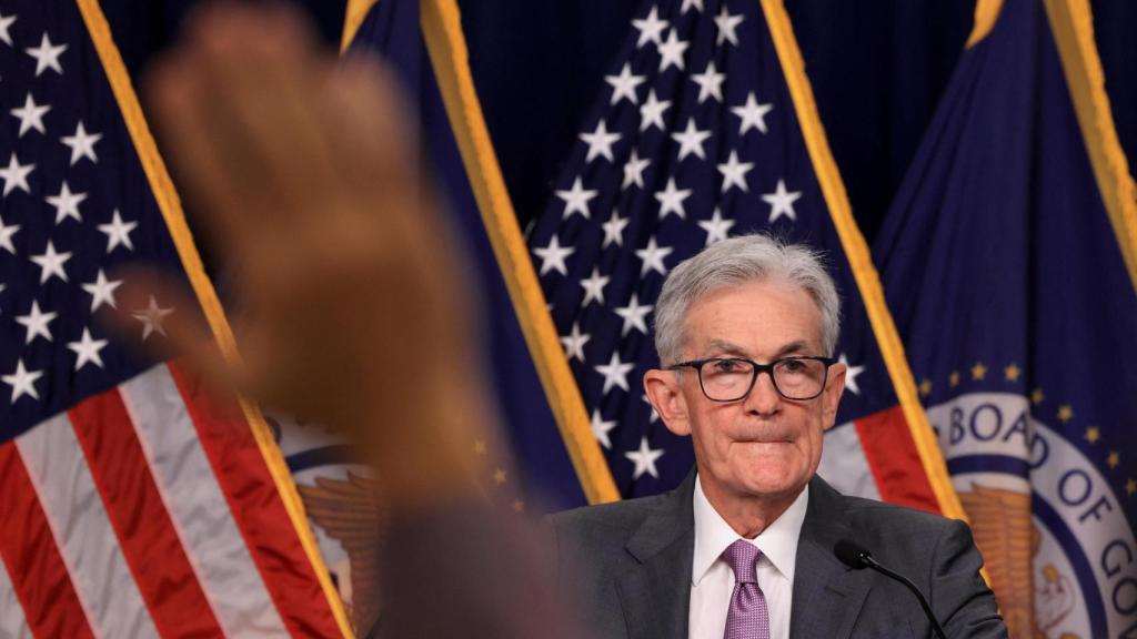 Jerome Powell, preside de la Reserva Federal, durante la rueda de prensa de la pasada semana.