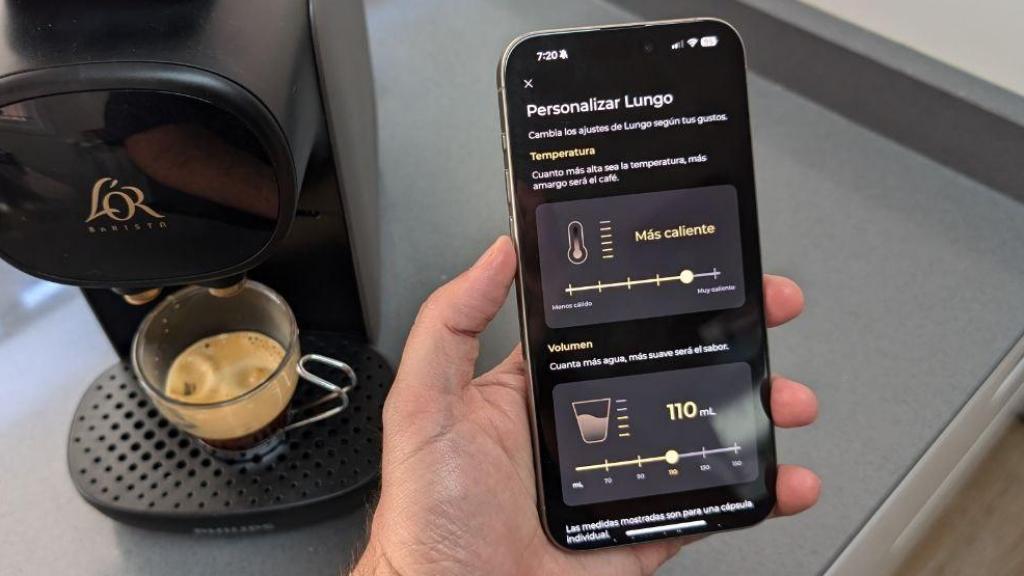 Personalización de café en la app de L'Or