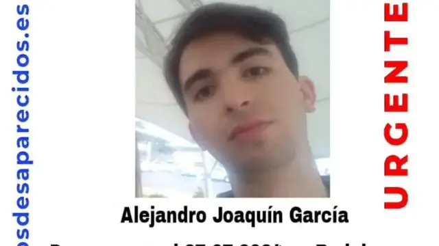 Alejandro Joaquín nunca llegó a su comida familiar: alerta roja por la desaparición del joven de Badajoz