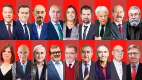 Los 18 dirigentes socialistas que se han pronunciado contra el acuerdo PSC-ERC.
