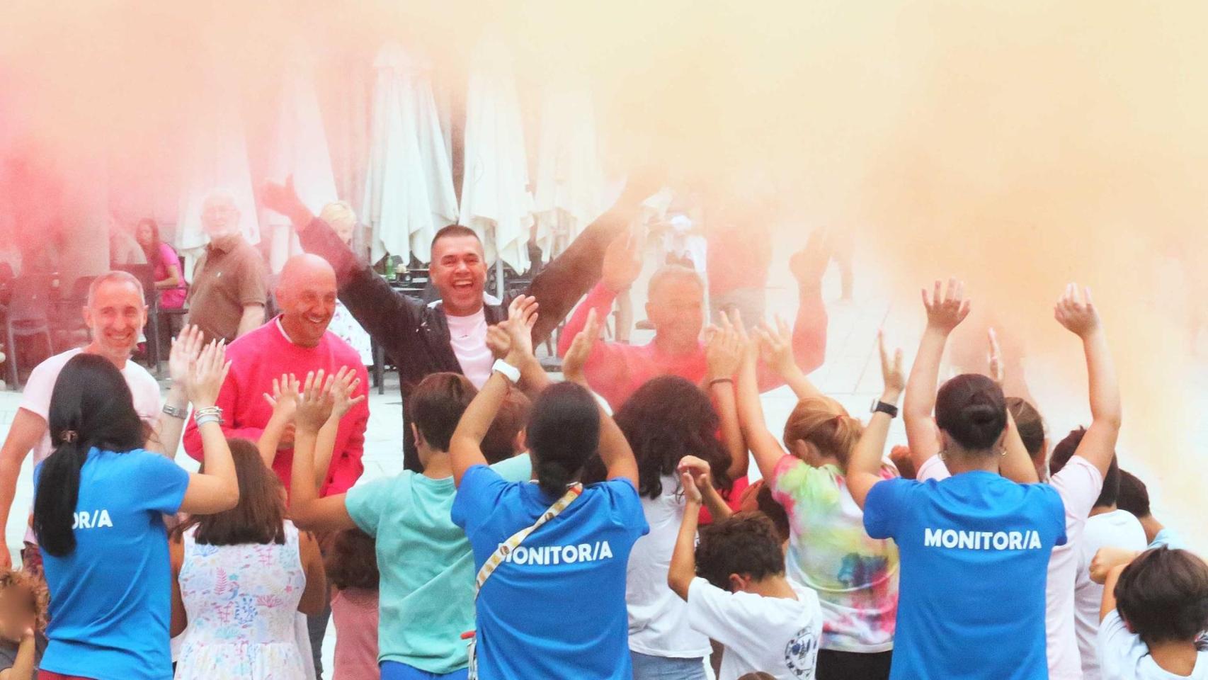 Imagen de una fiesta Holi.