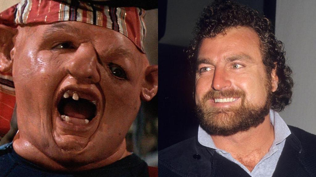 John Matuszak en 'Los Goonies' y en una de sus últimas apariciones públicas