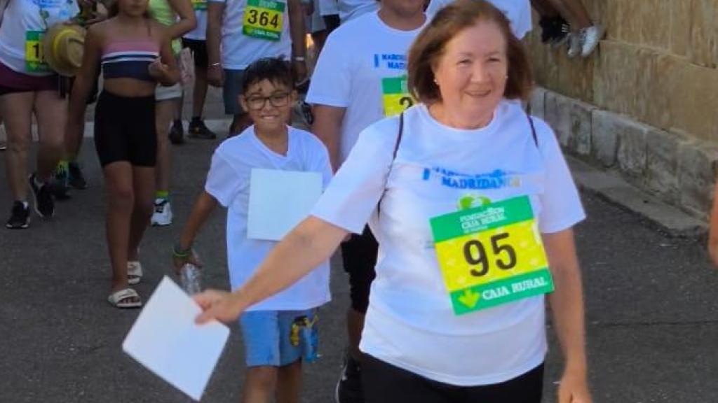 Diego, el hermano mayor, durante la carrera