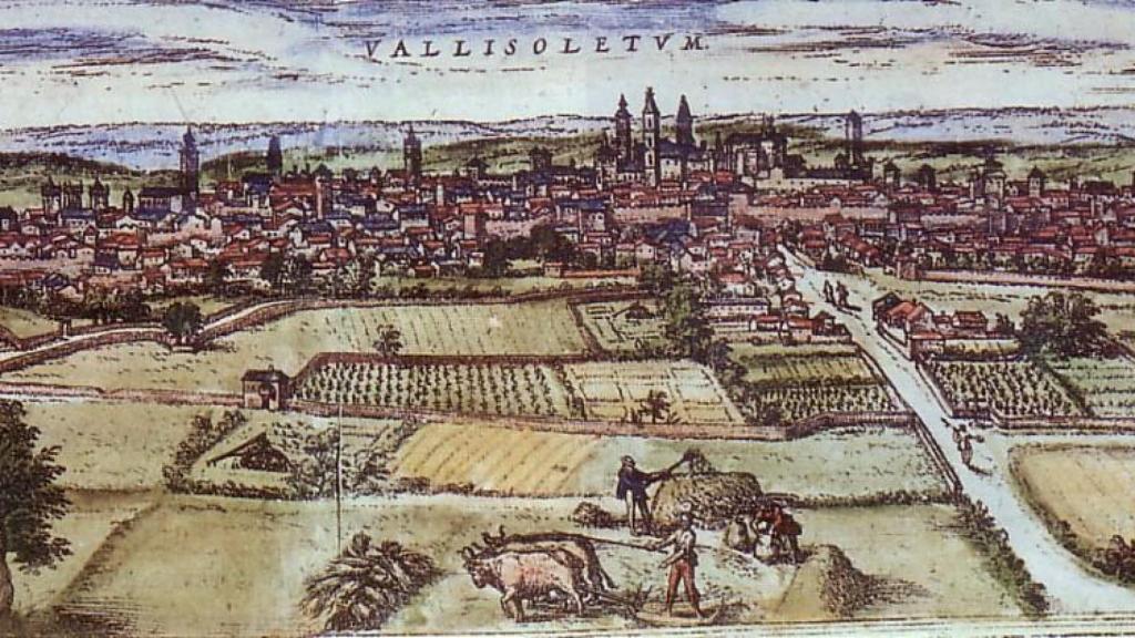 Grabado de Valladolid en el siglo XVII.
