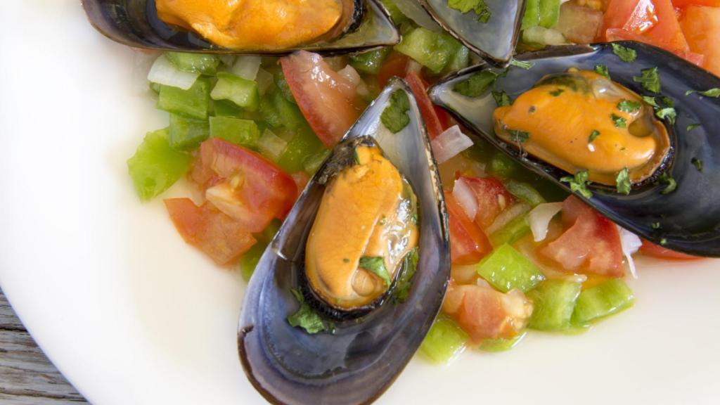 Plato de mejillones a la vinagreta