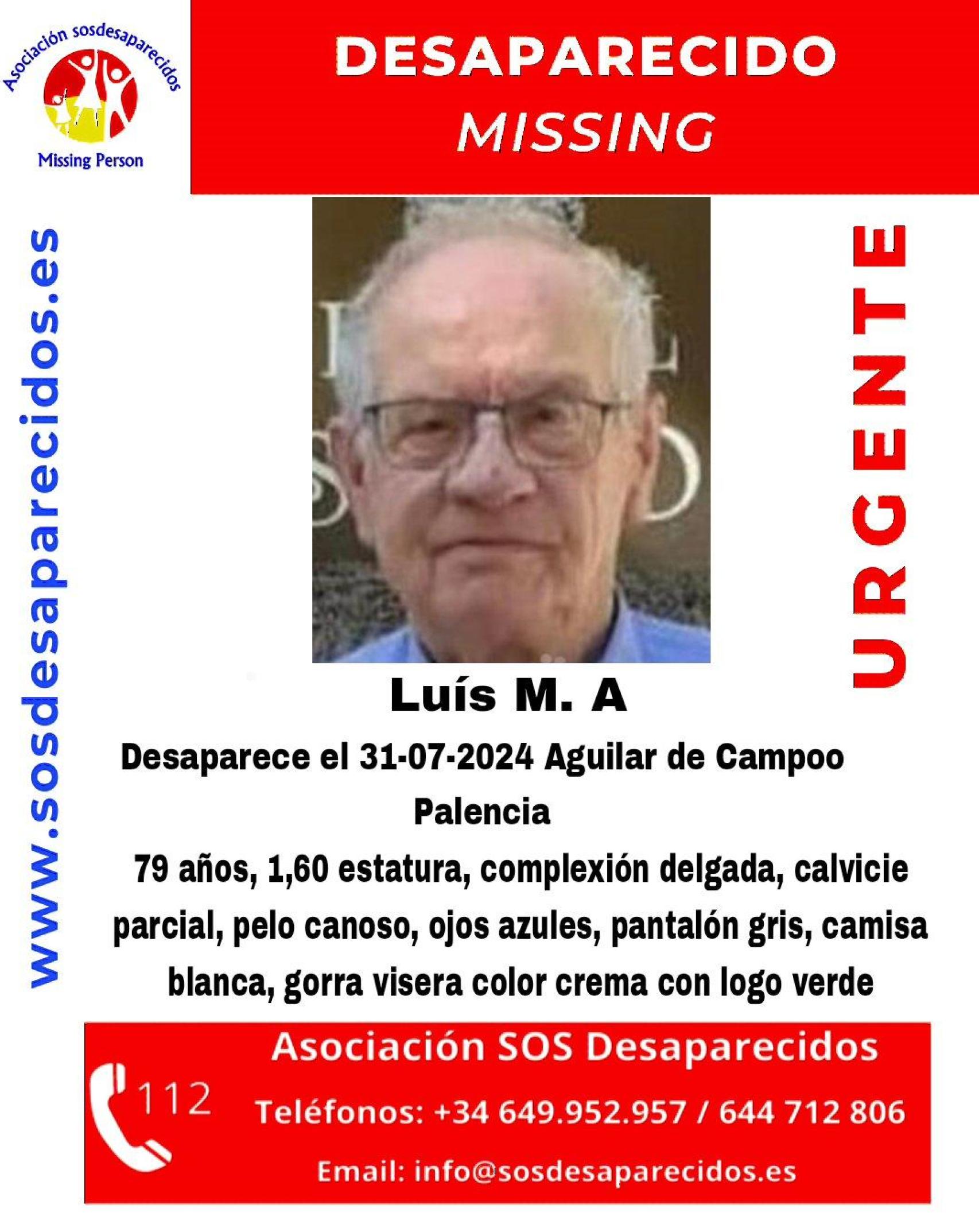 Luis, el desaparecido en Aguilar de Campoo