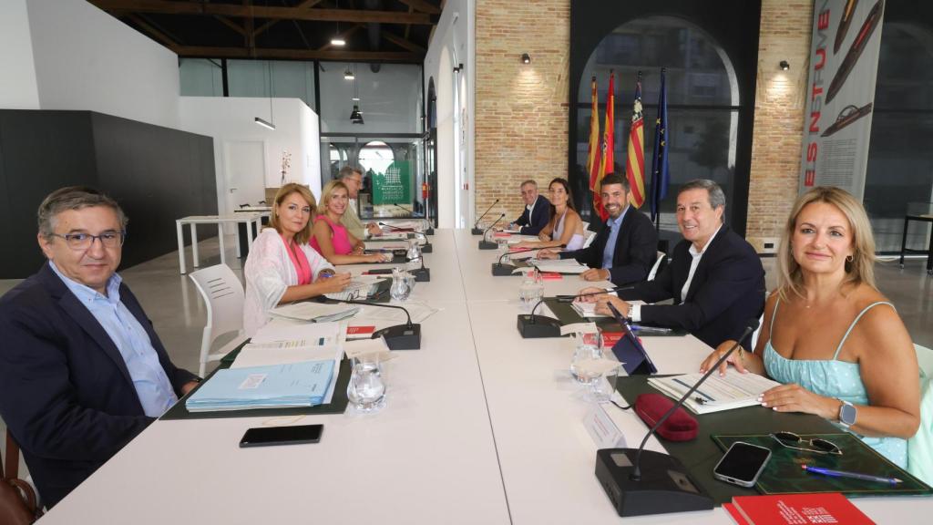 El pleno del Consell celebrado este viernes en Ontinyent (Valencia). EE