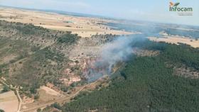 Una fotografía del incendio publicada por el Plan INFOCAM.