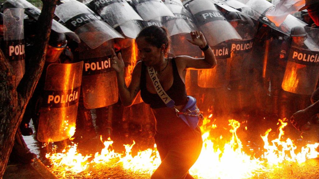 Protestas contra Maduro.