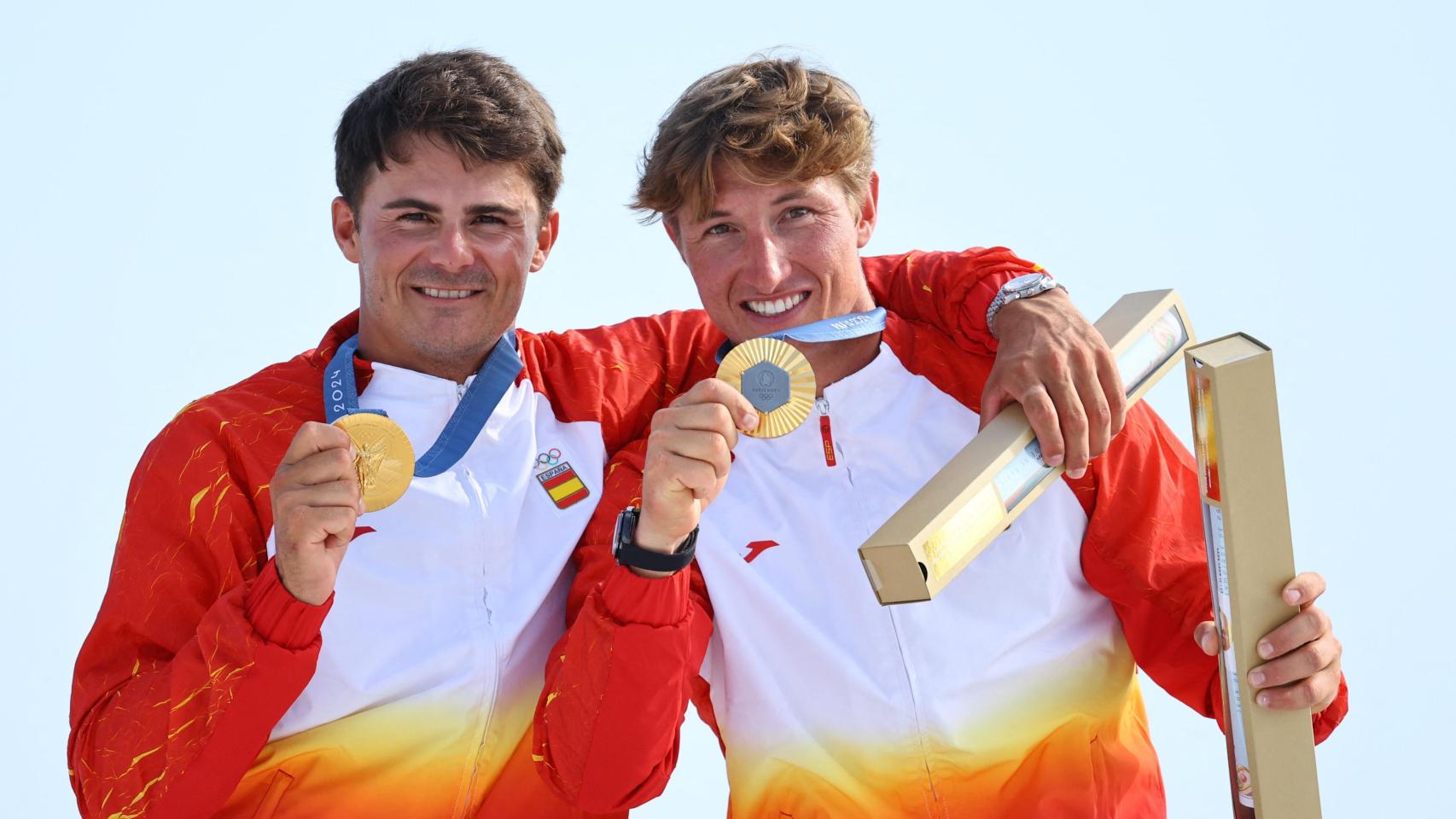 Florian Trittel Paul y Diego Botín, ganadores del oro en vela 49er