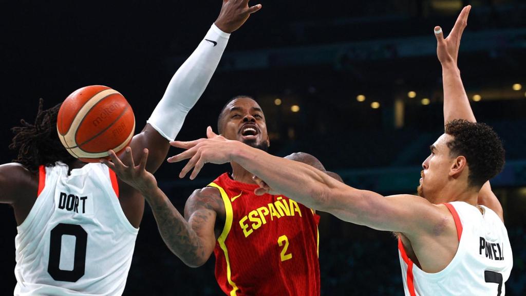 Lorenzo Brown, durante el partido ante Canadá en los Juegos Olímpicos de París.