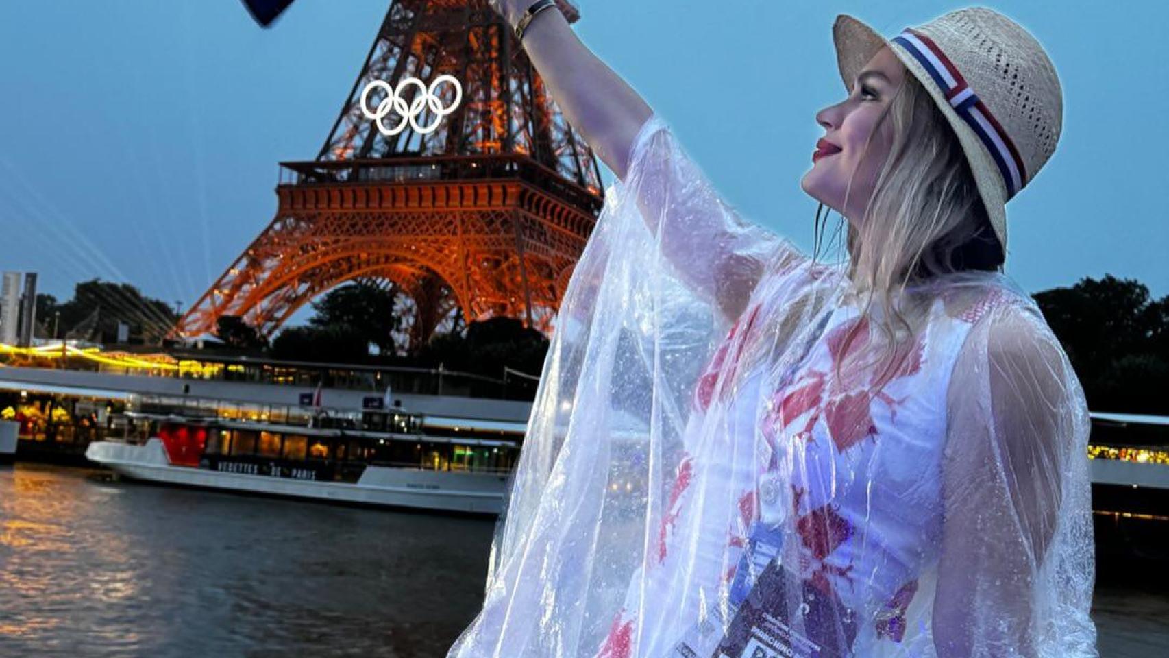 Luana Alonso durante la ceremonia de apertura de los JJOO de París 2024