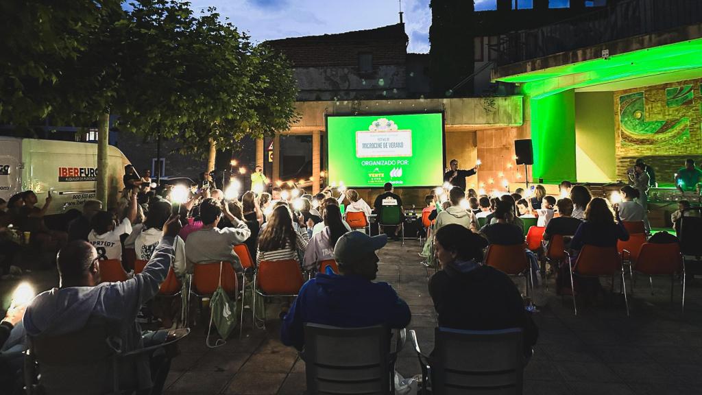 Imagen del festival de microcine en el municipio burgalés de Valle de Tobalina, este jueves