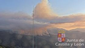 Imagen del incendio en El Hornillo