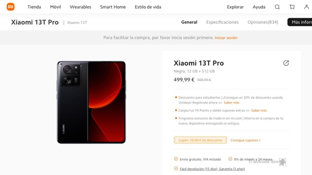 Xiaomi 13T Pro en oferta