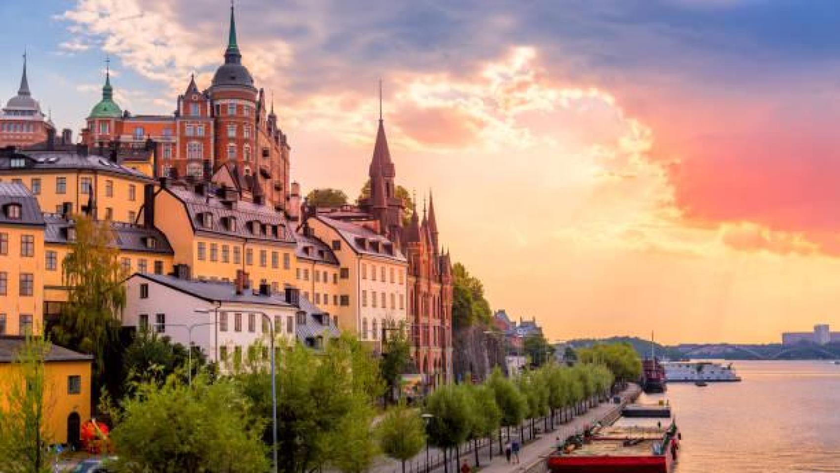 Vista de una zona de la ciudad de Estocolmo, en Suecia.