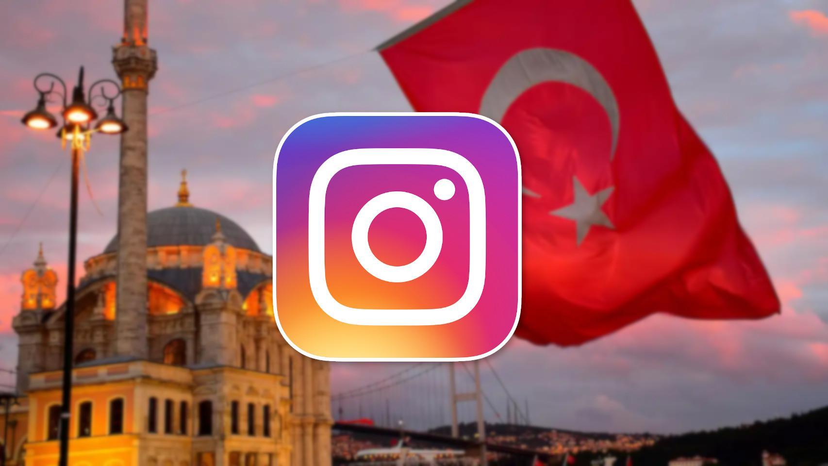 Turquía con logo de Instagram