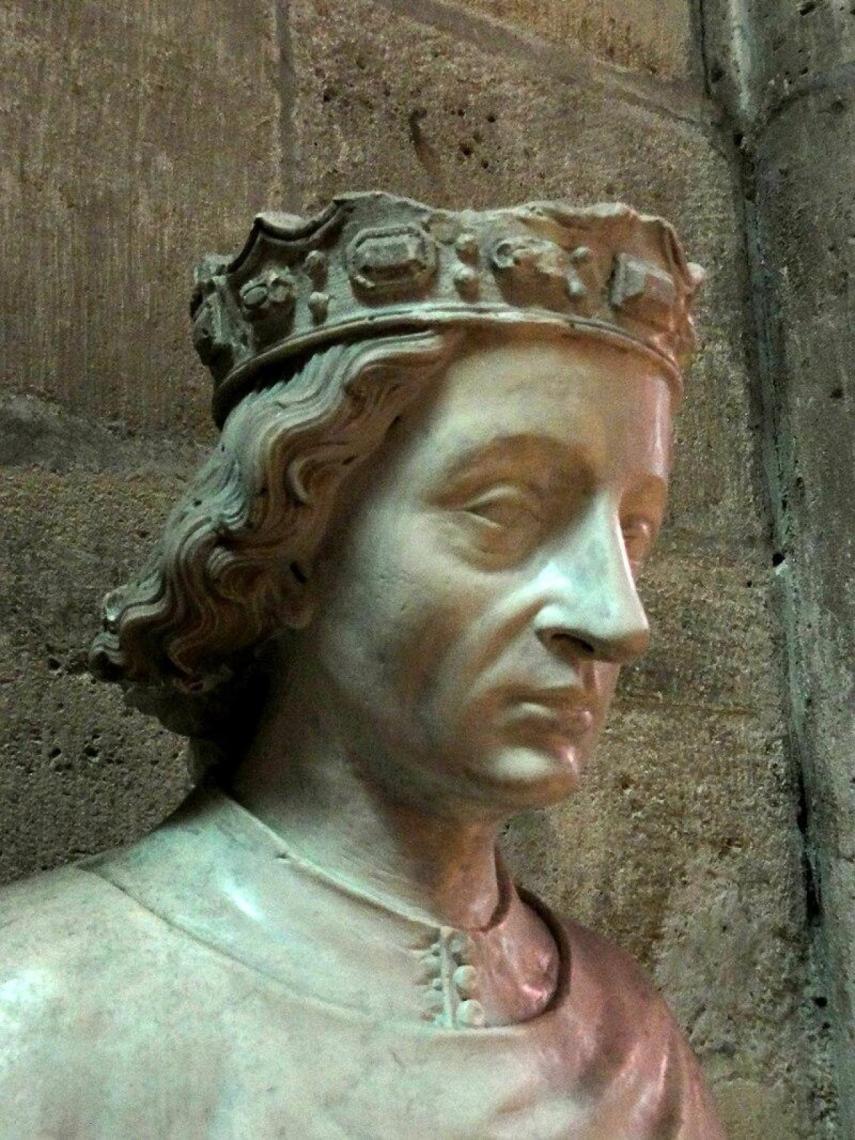 Busto de Carlos VII en la basílica de Saint-Denis. https://es.wikipedia.org