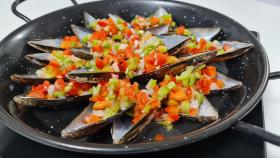 Plato de mejillones a la vinagreta