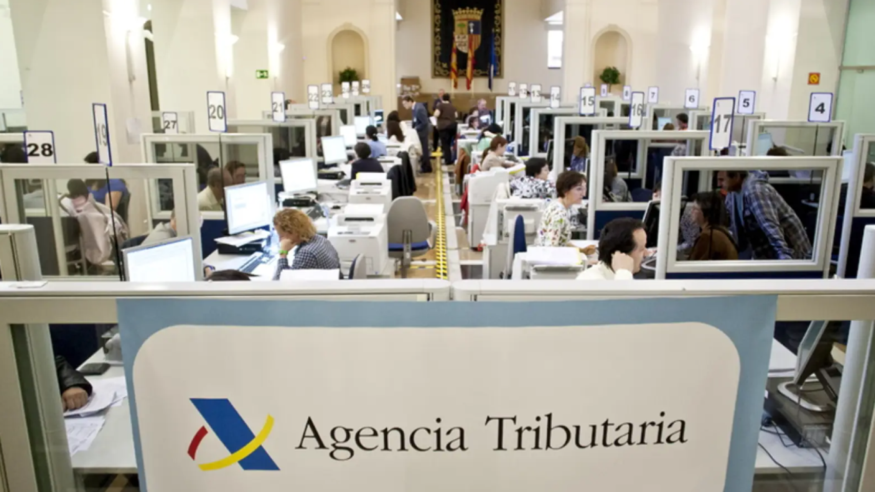 Instalaciones de una delegación de la Agencia Tributaria.