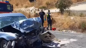 Vídeo del accidente mortal ocurrido este sábado en Casabermeja (Málaga).