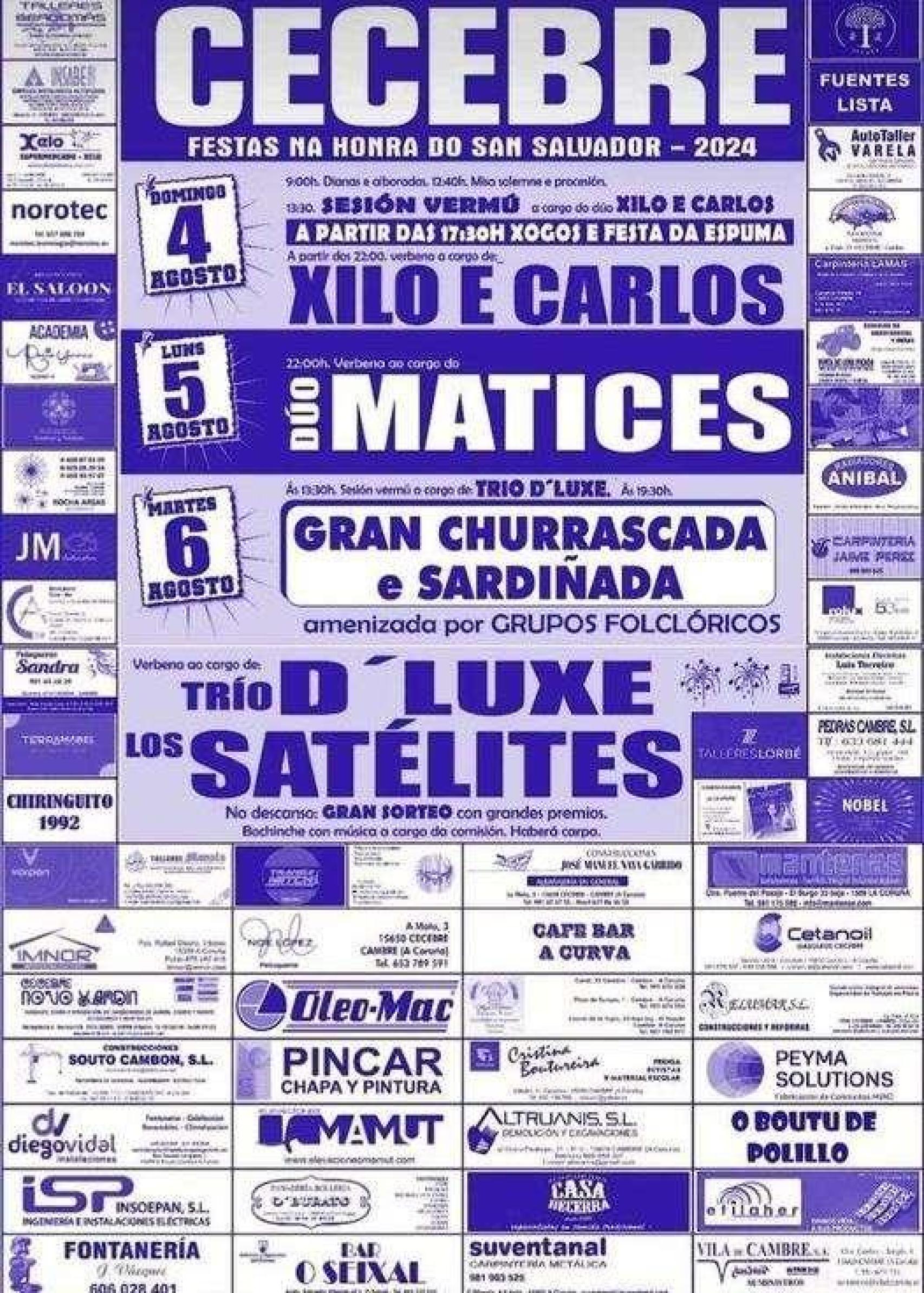 Cartel de las fiestas de Cecebre