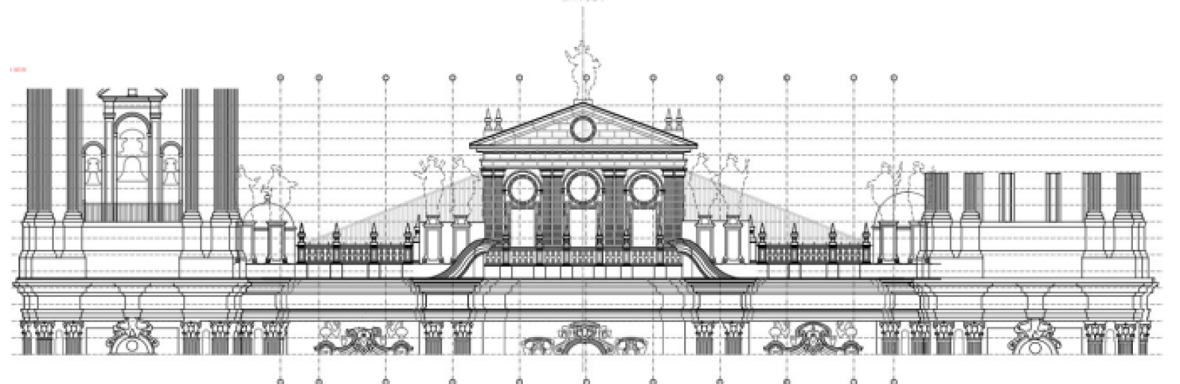 Plano con las nuevas obras previstas en la Catedral de Málaga.