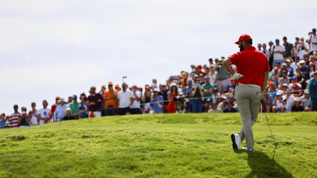 Jon Rahm, durante la última jornada de competición en los JJOO