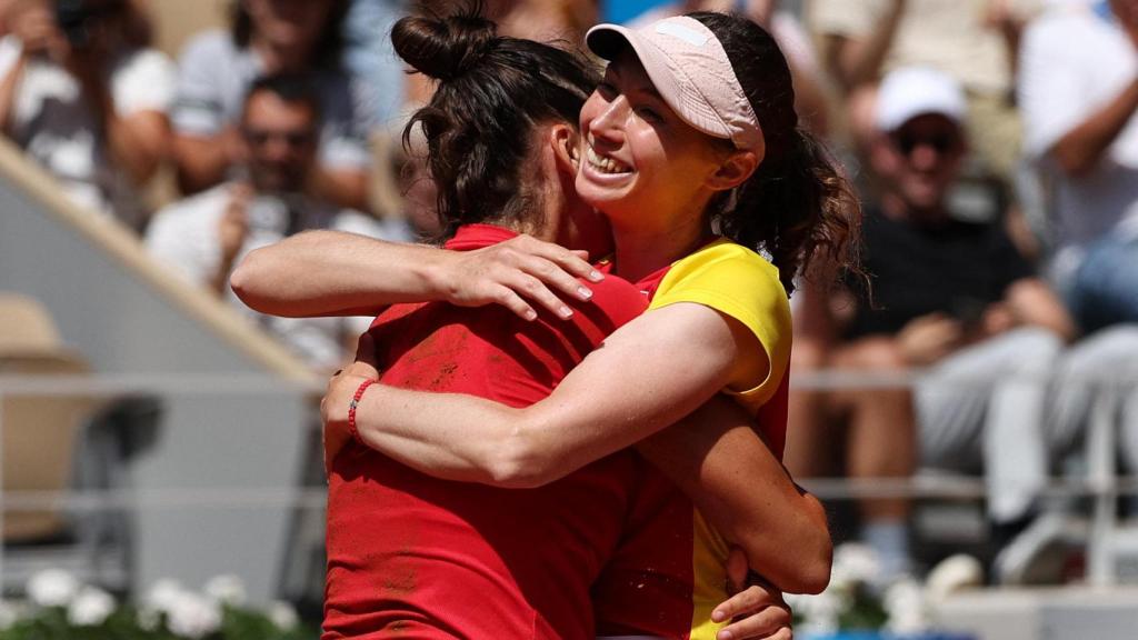 Bucsa y Sorribes, tras ganar el bronce.