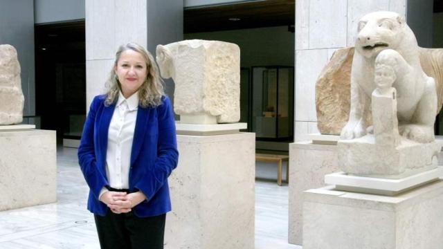 La arqueóloga Isabel Izquierdo, en el interior del Museo Arqueológico Nacional.  Foto: Berta Delgado