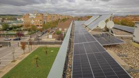 Paneles solares en el edificio de la Policía Local de Rivas. Ayto de Rivas Vaciamadrid EP