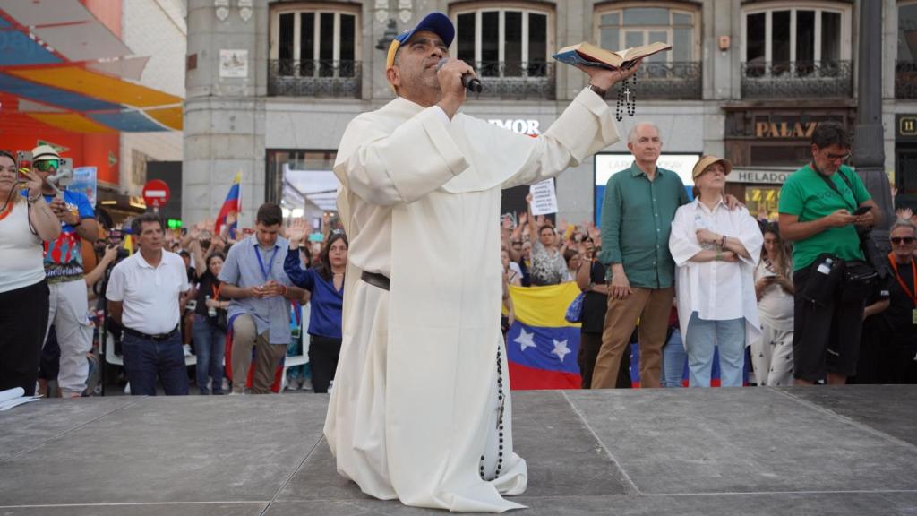 Fray Marcos este sábado 3 de agosto en la manifestación por la libertad de Venezuela en la Puerta del Sol.